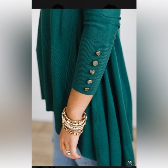 Mixed Knit Hi-Lo Trapeze Tunic Sweater NWOT - Picture 3 of 5